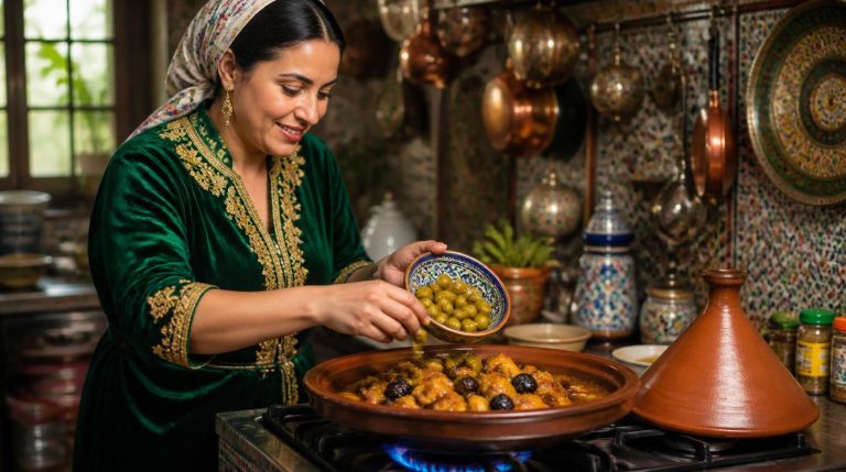 Moroccan Chicken Apricots, Figs, and Olives Tagine Recipe