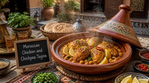 Moroccan Chicken and Chickpea Tagine