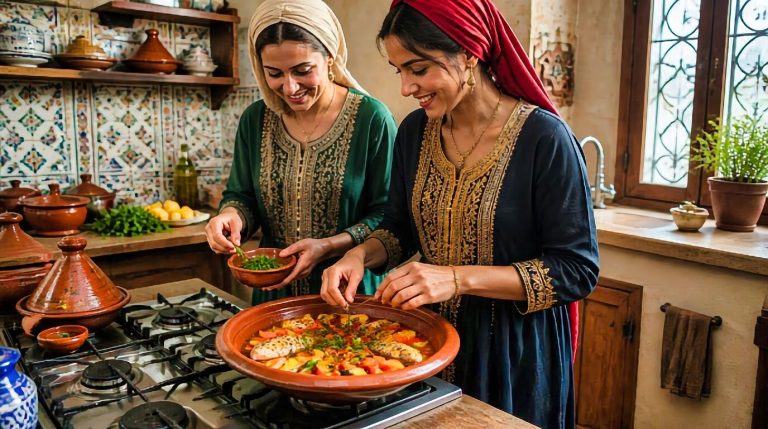 Moroccan Fish with Chermoula Vegetables Tagine Cooking TIps