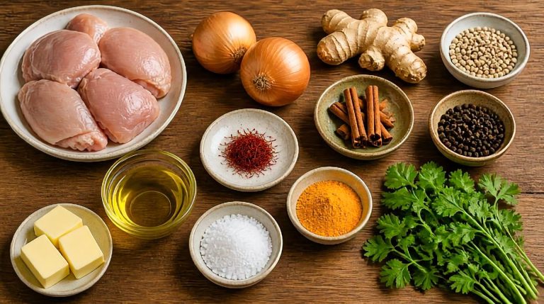 Moroccan Saffron Chicken Tagine Ingredients