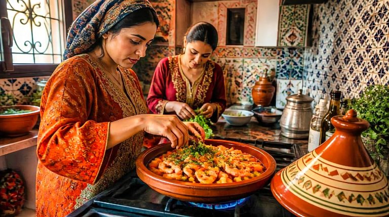 Moroccan Shrimp Vegetable Lemon Tagine Recipe Cooking Tips