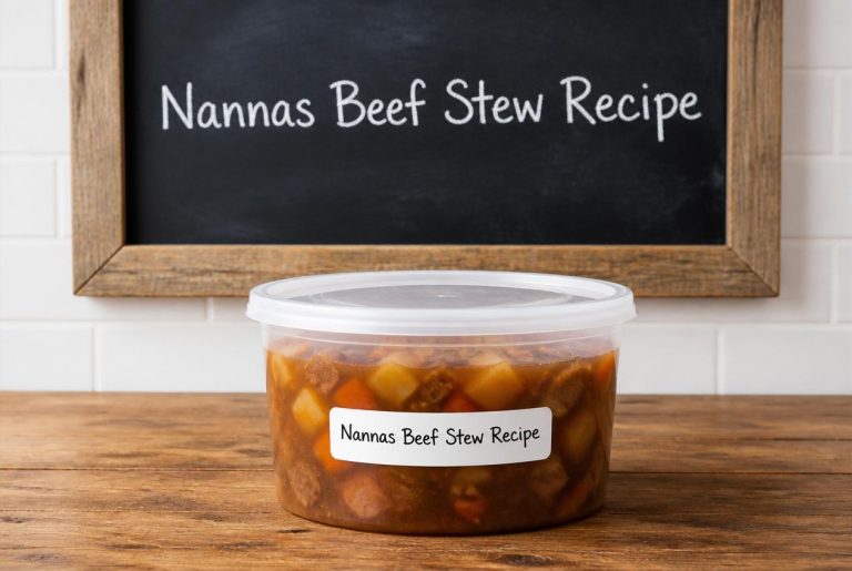 Nannas Beef Stew Recipe Storage TIps