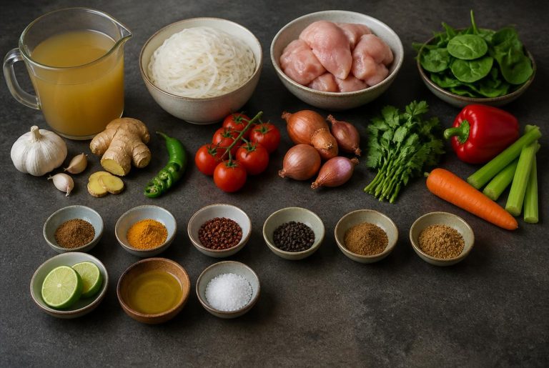 Nepal Chicken Noodle Soup Recipe Ingredients