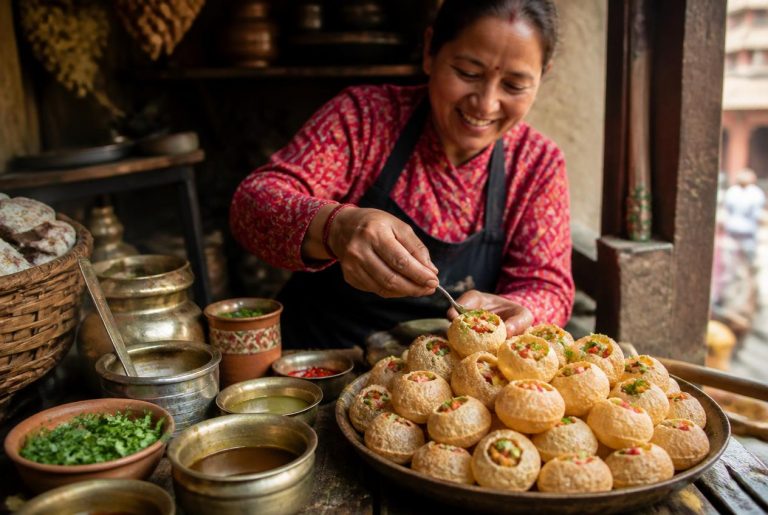 “Nepal Pani Puri Recipe Cooking Tips