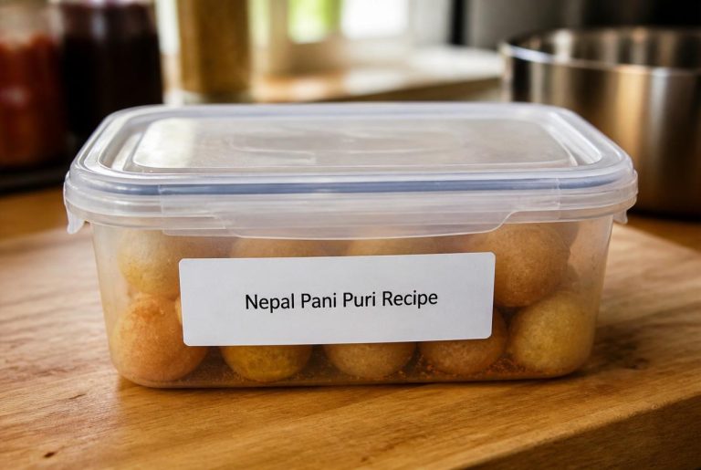 “Nepal Pani Puri Recipe Storage Tips
