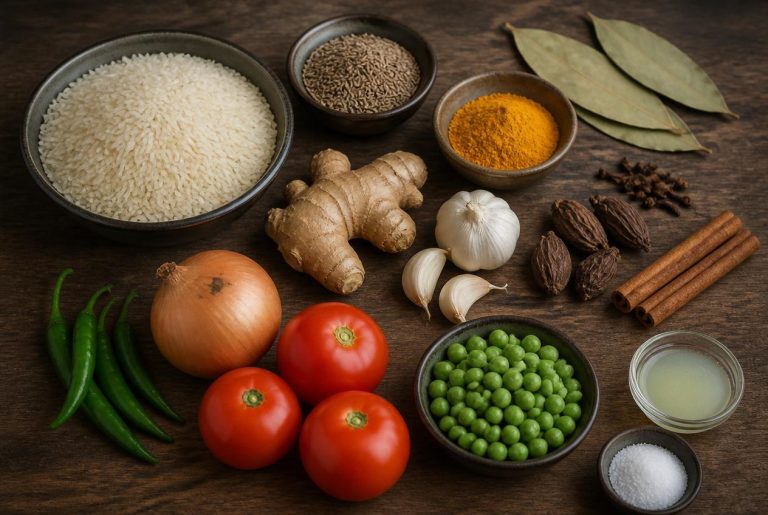 Nepal Vegetable Pulao Recipe Ingredients