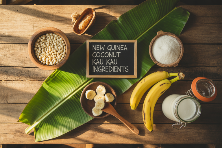 New Guinea Coconut Kau Kau Ingredients