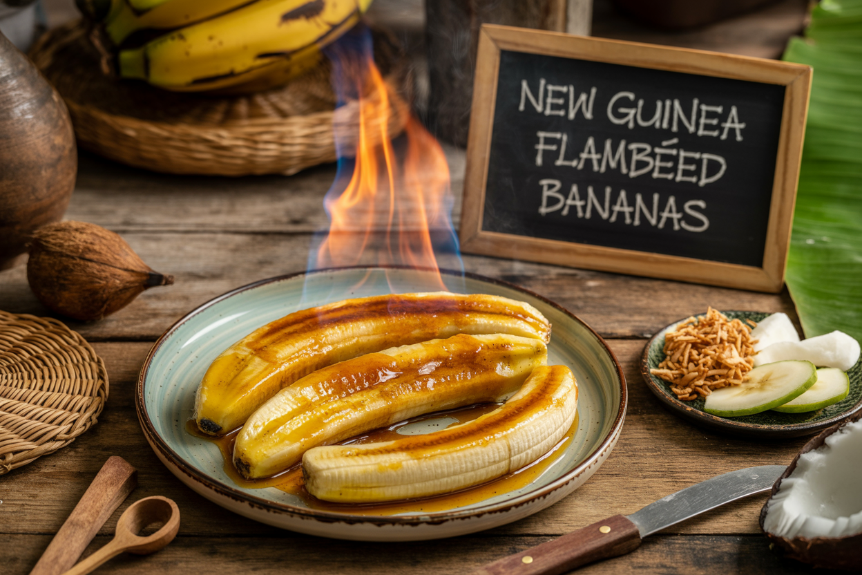 New Guinea Flambéed Bananas