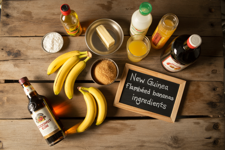 New Guinea Flambéed Bananas Ingredients