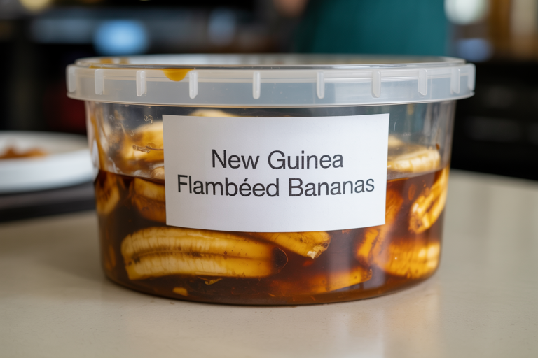 New Guinea Flambéed Bananas Storage TIps