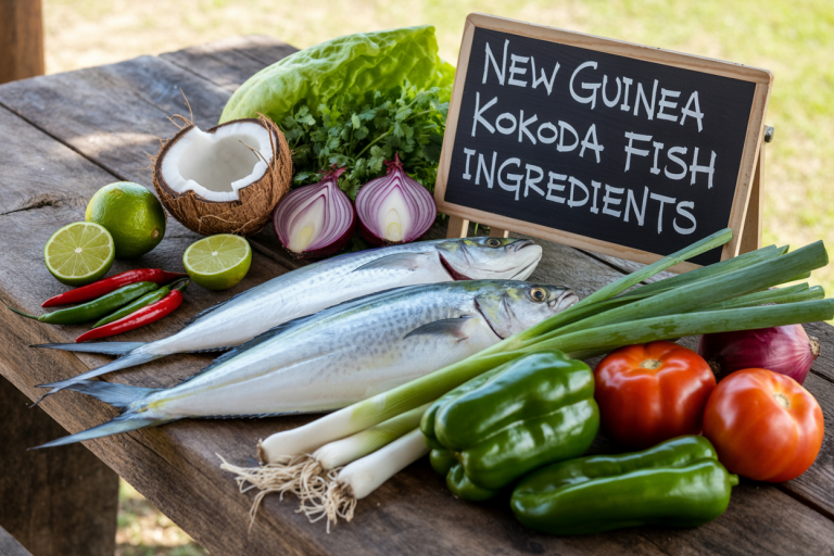 New Guinea Kokoda Fish Ingredients