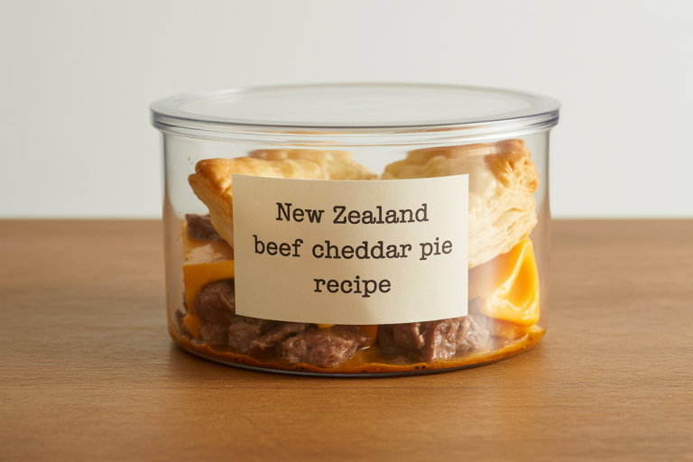 New Zealand Beef Cheddar Pie Recipe Storage Tips