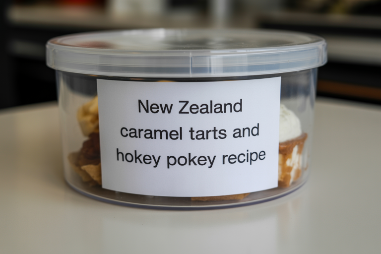 New Zealand Caramel Tarts and Hokey Pokey Recipe Storage TIps