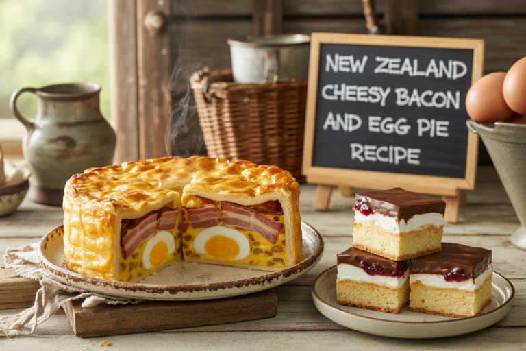New Zealand Cheesy Bacon and Egg Pie Recipe