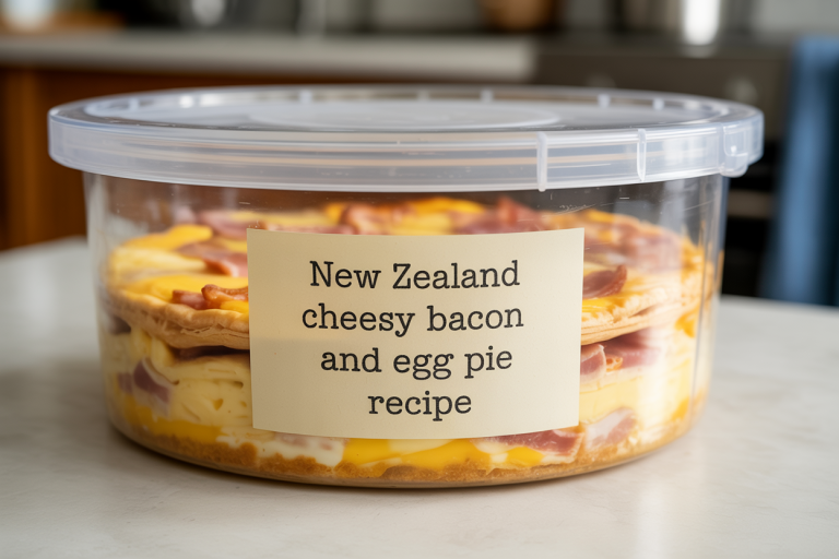 New Zealand Cheesy Bacon and Egg Pie Recipe Storage Tips