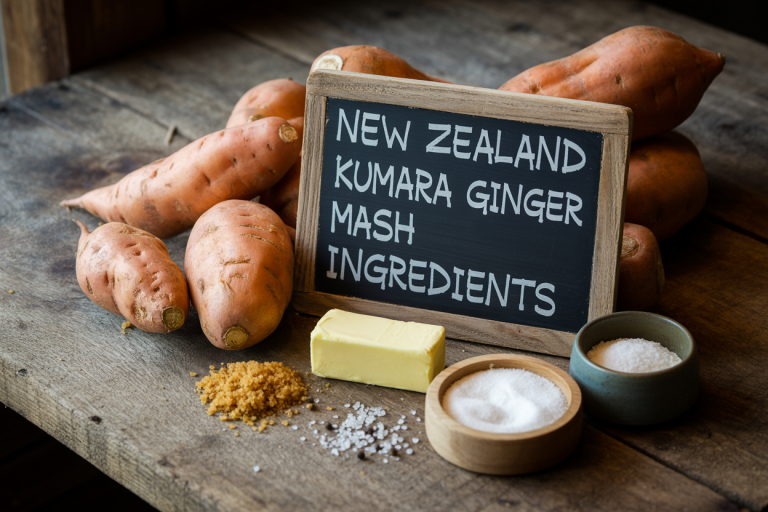 New Zealand Kumara Ginger Mash Recipe Ingridents