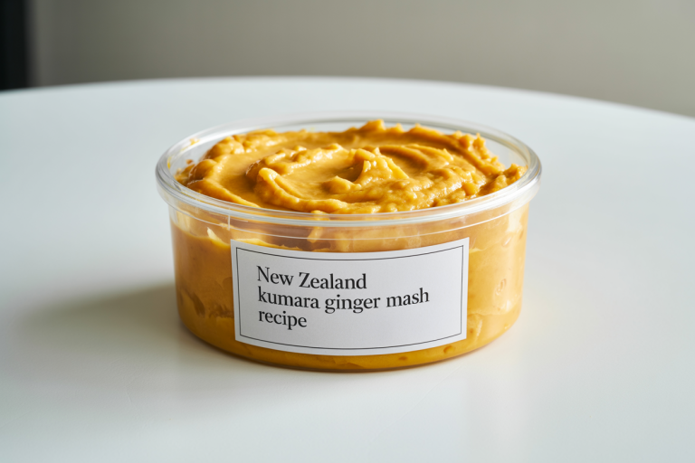 New Zealand Kumara Ginger Mash Recipe Storage TIps