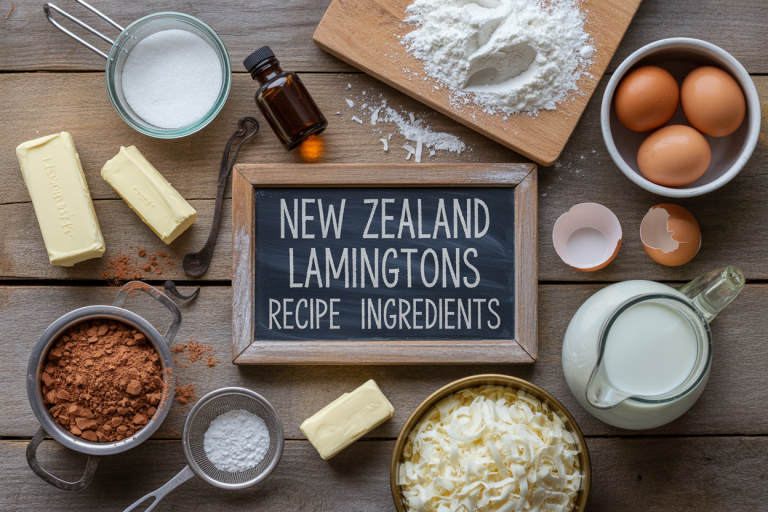 New Zealand Lamingtons Recipe Ingredients