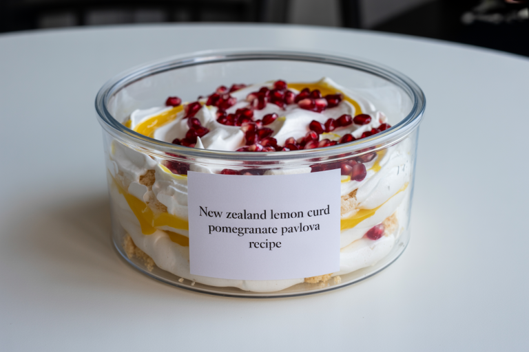 New Zealand Lemon Curd Pomegranate Pavlova Recipe Storage TIps