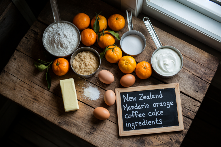 New Zealand Mandarin Orange Coffee Cake Recipe Ingredients