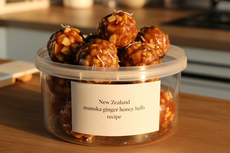New Zealand Manuka Ginger Honey Balls Recipe Storage TIps