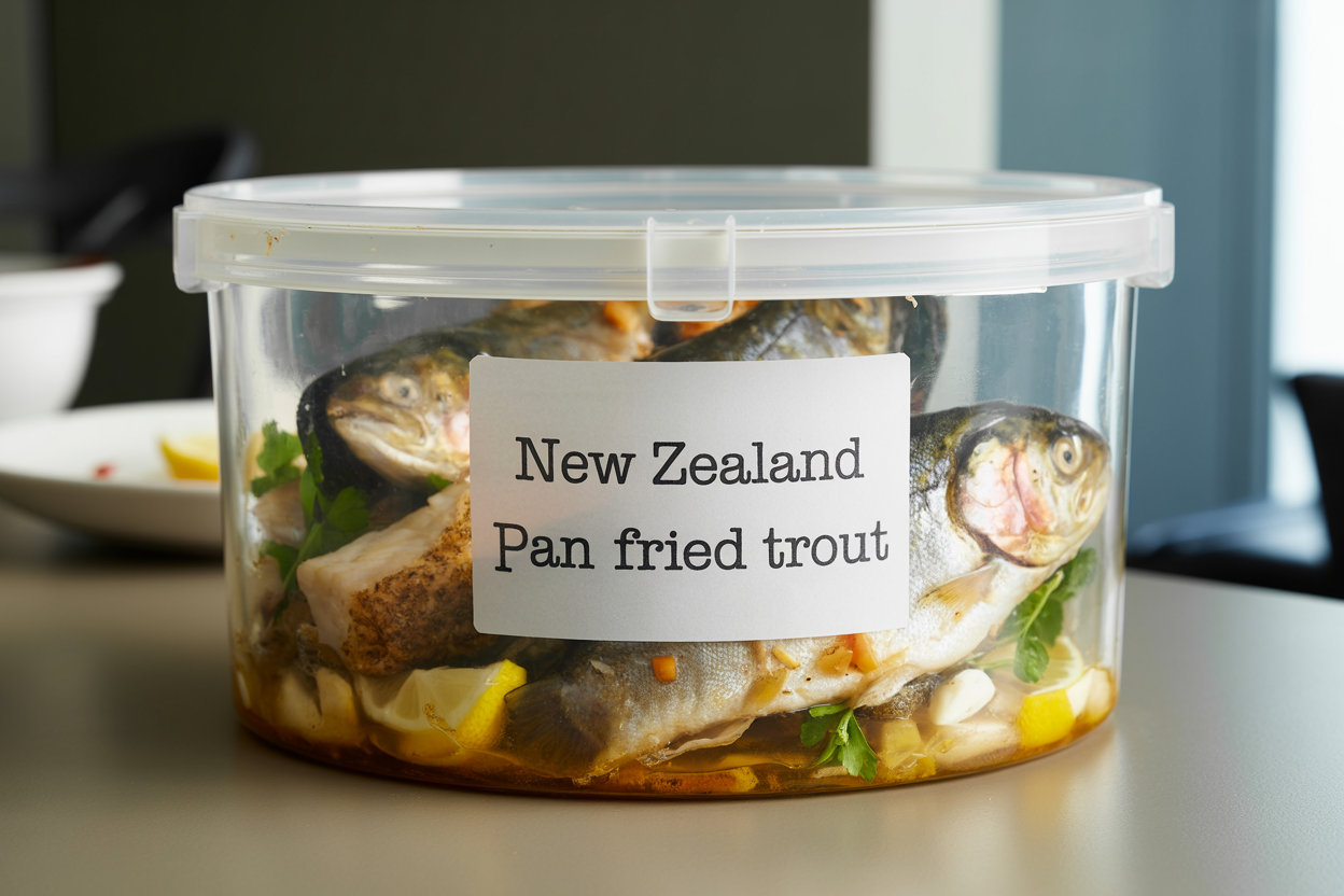New Zealand Pan Fried Trout Storage TIps