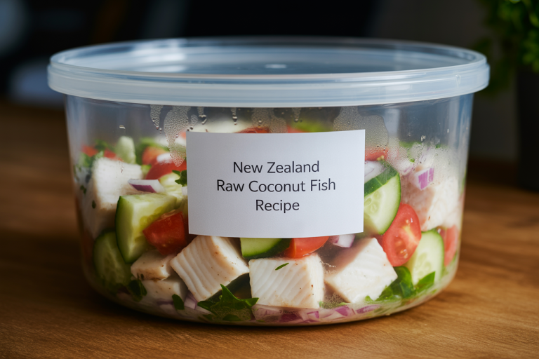 New Zealand Raw Coconut Fish Recipe Storage TIps