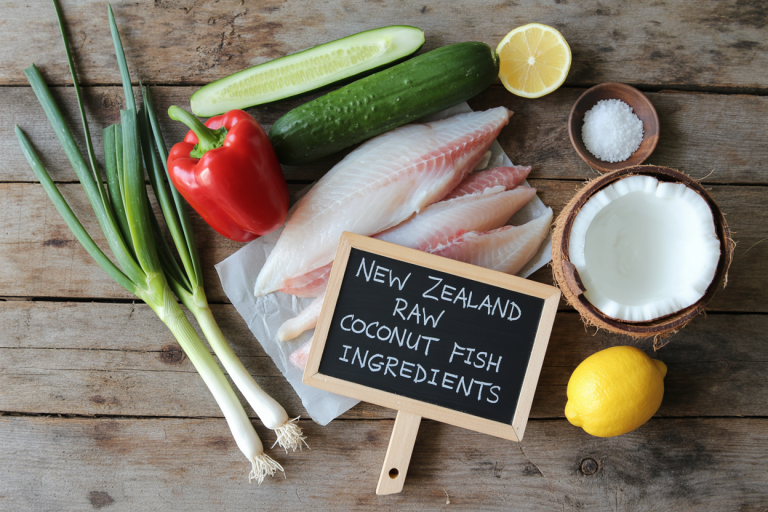 New Zealand Raw Coconut Fish Recipe Ingredients