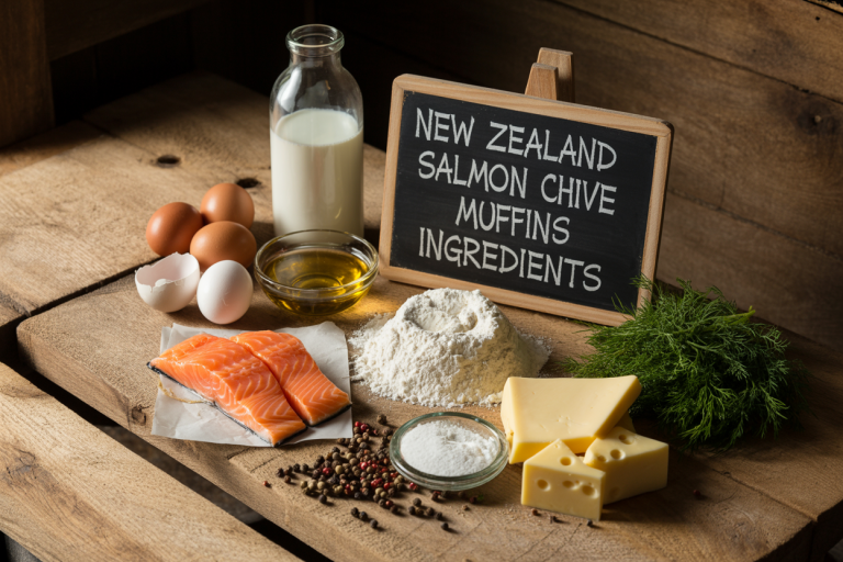 New Zealand Salmon Chive Muffins Ingredients