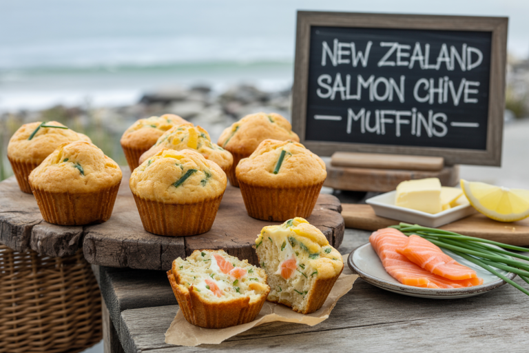 New Zealand Salmon Chive Muffins