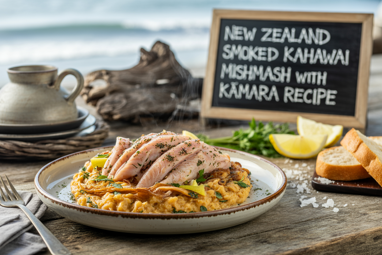 New Zealand Smoked Kahawai Mishmash with Kūmara Recipe
