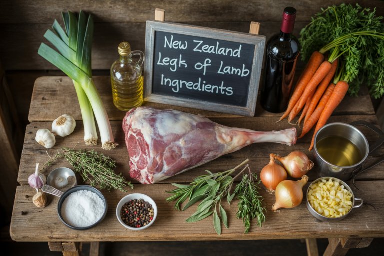 New Zealand Stuffed Leg of Lamb Recipe Ingredients