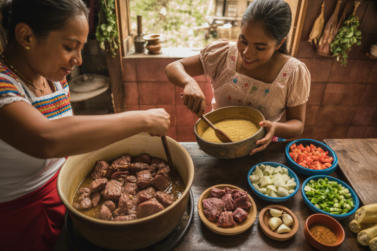 Nicaraguan Indio Viejo Recipe - Prep