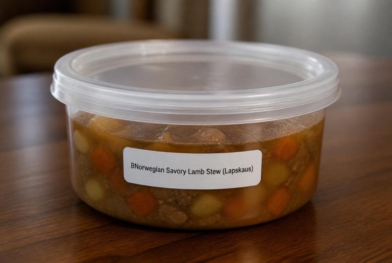 Norwegian Savory Lamb Stew (Lapskaus) Storage Tips