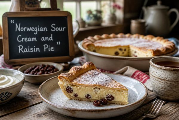 Norwegian Sour Cream and Raisin Pie