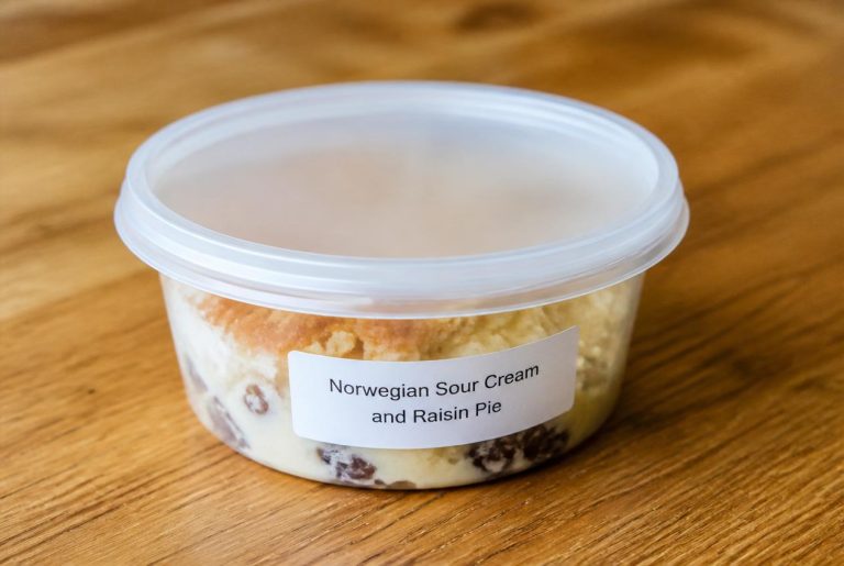 Norwegian Sour Cream and Raisin Pie Storage TIps