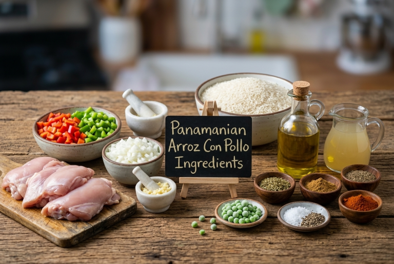 Panamanian Arroz Con Pollo Recipe Ingredients