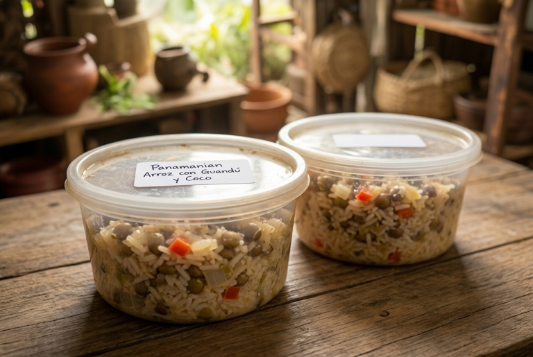 Panamanian Arroz con Guandú y Coco Recipe Storage