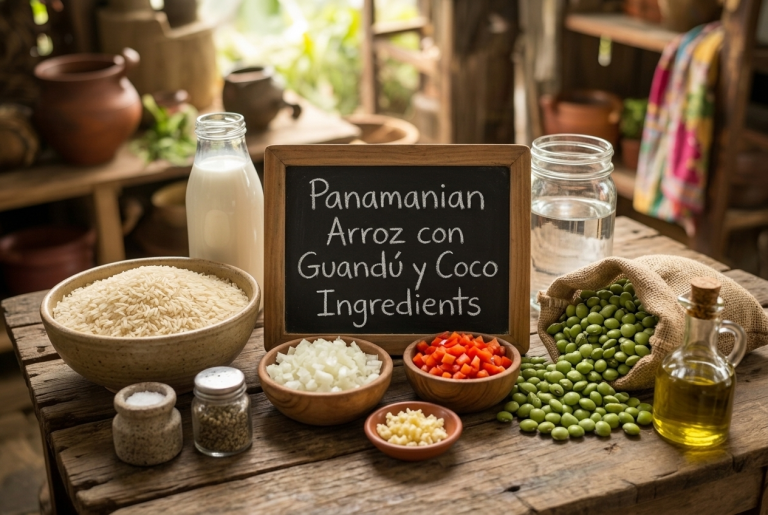 Panamanian Arroz con Guandú y Coco Recipe Ingredients