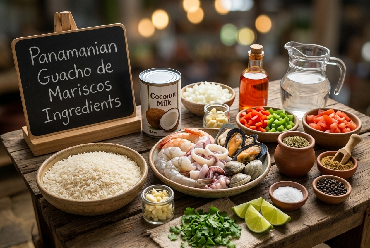 Panamanian Guacho de Mariscos Recipe Ingredients