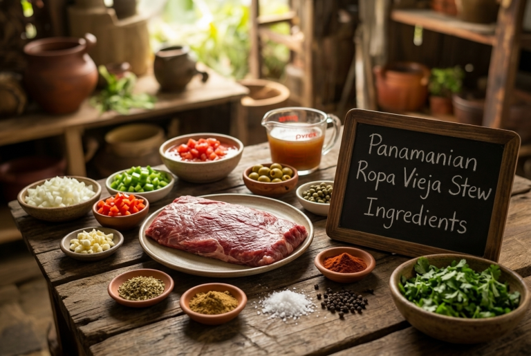 Panamanian Ropa Vieja Stew Recipe Ingredients