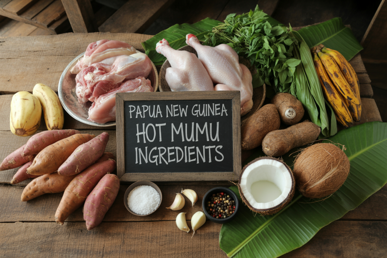 Papua New Guinea Hot Mumu Ingredients