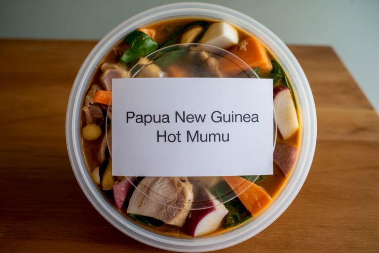 Papua New Guinea Hot Mumu Storage TIps