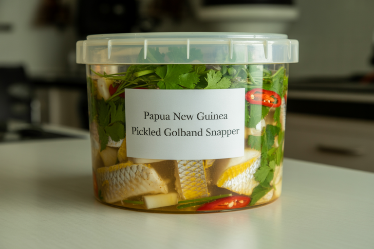 Papua New Guinea Pickled Goldband Snapper Storage TIps