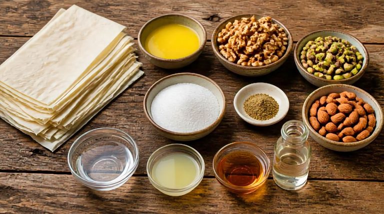 Persian Baklava Recipe Ingredients