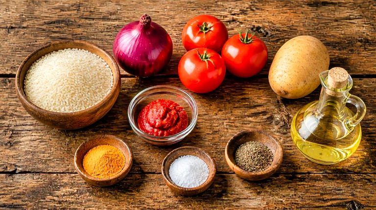Persian Iranian Estamboli Polo Recipe Ingredients