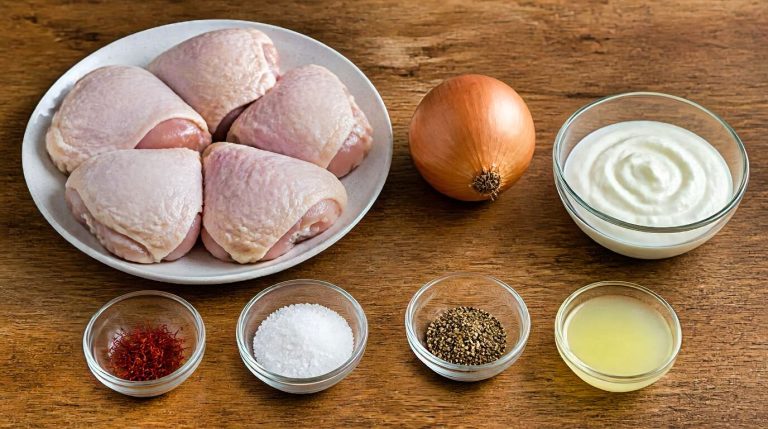 Persian Jujeh Kabab Ingredients