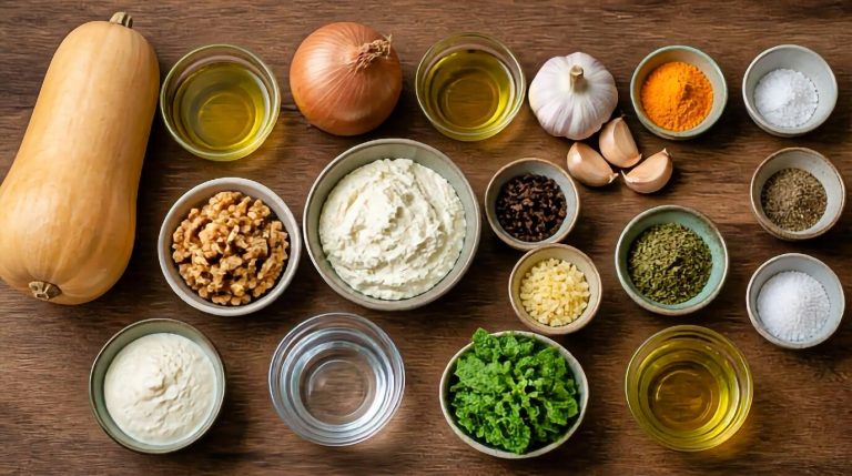 Persian Kashk and Kadoo Recipe Ingredients