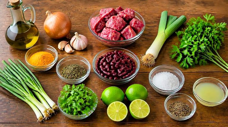 Persian Khoresh Ghormeh Sabzi Recipe Ingredients