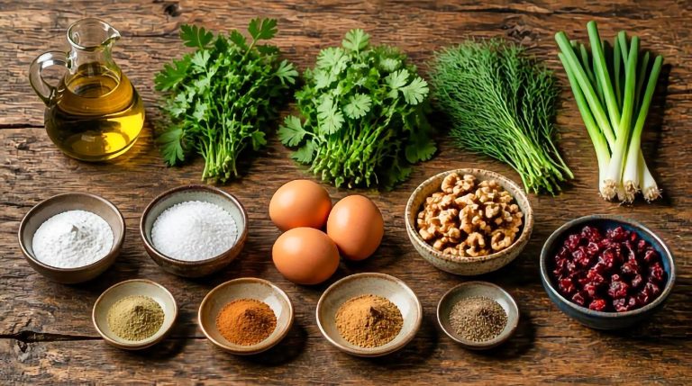 Persian Kuku Sabzi Recipe Ingredients